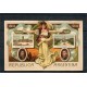 CENTENARIO 1810 - 1910 PATRIOTICA ANTIGUA TARJETA POSTAL CON RELIEVE SAN MARTIN Y BELGRANO MUY RARA